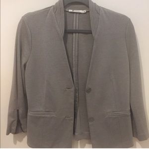 T by Alexander Wang Silver Light Grey Career Blazer